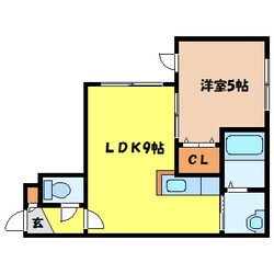 バスセンター前駅 徒歩3分 2階の物件間取画像